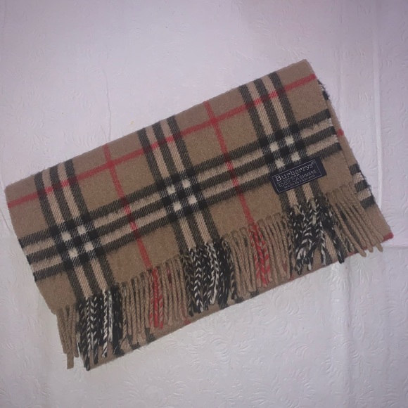 Burberrys 100% Cashmere Vintage Nova Check Scarf - Picture 4 of 10